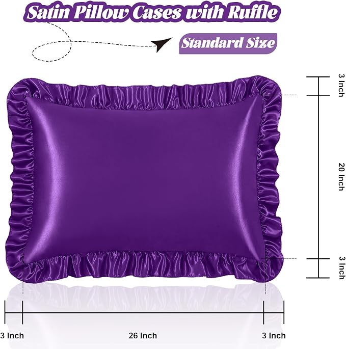 Homiest Ruffle Satin Pillowcase - Image 3
