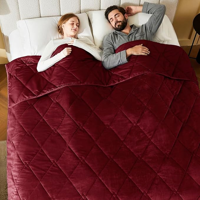 L'AGRATY King Size Weighted Blanket by LAGRATY