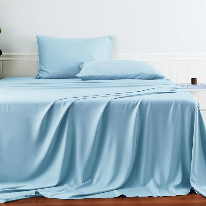Bamboo Viscose Flat Sheets Only, Sateen Weave Full Size Flat Sheet Only - Image 2