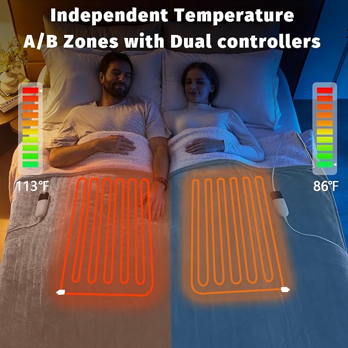 Heated Electric Blanket Queen Size - Image 2