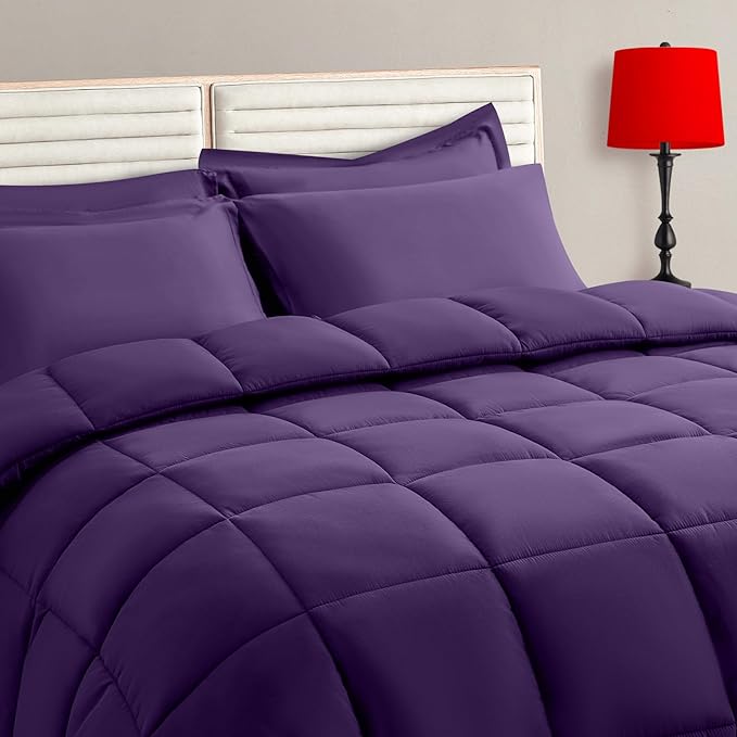TAIMIT Purple Queen Size Comforter Set by TAIMITBedingSets