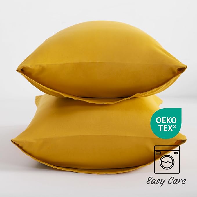 NTBAY Queen Pillow Cases Set of 2, 2 Pack Brushed Microfiber 20x30 Pillow Cases - Image 3