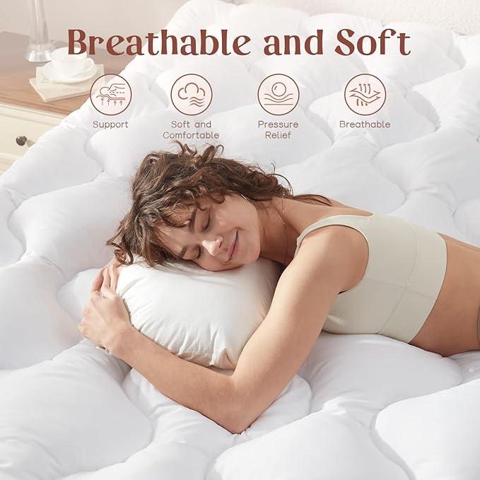 Decroom 4 Inch Mattress Topper Queen - Image 4