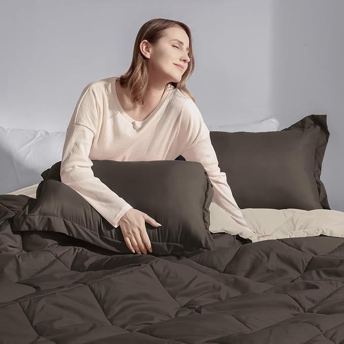 Basic Beyond California King Comforter Set, 1 Comforter 104"x96" and 2 Pillow - Image 7