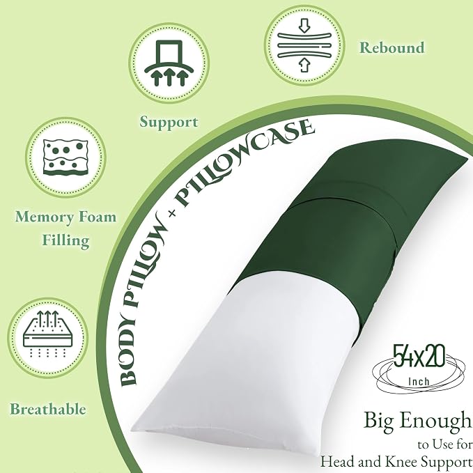 Ubauba Memory Foam Body Pillow - Image 3