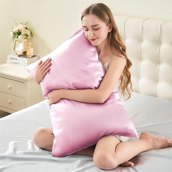INFIIXSO Silk Pillow Cases 2 Pack Standard Size, Ultra Smooth & Soft Mulberry - Image 3
