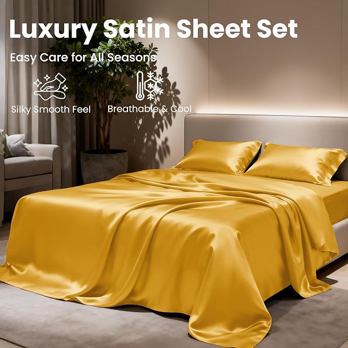 Love's cabin Satin Queen Sheets Set - Image 8
