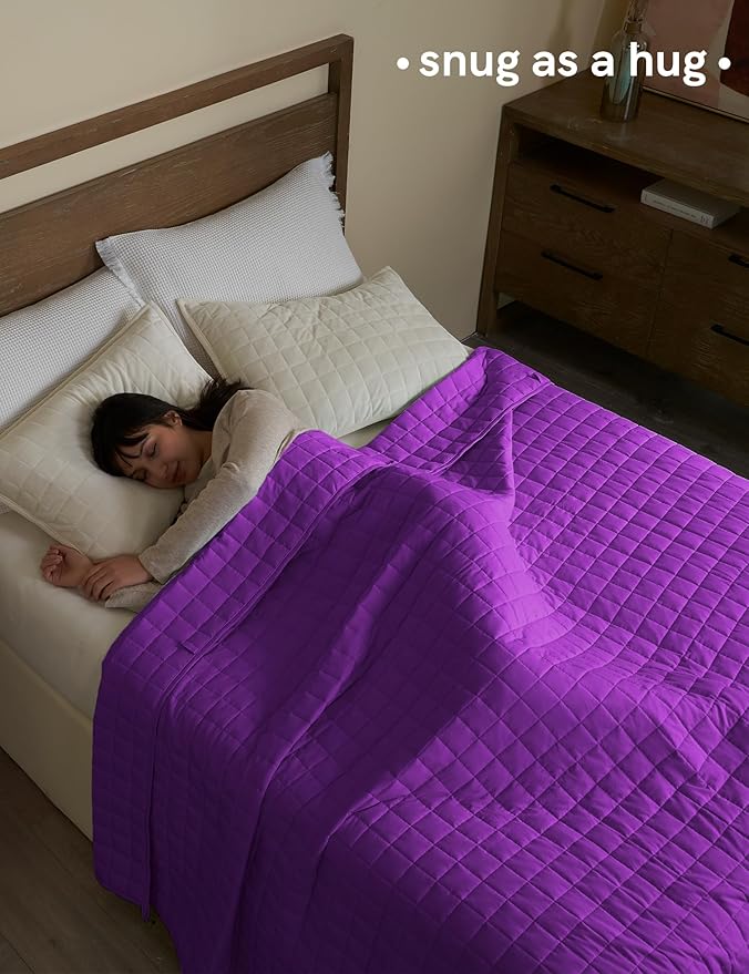 YnM 15lbs Weighted Blanket for Adults, Cotton Heavy Bed Throw Blanket - Image 3