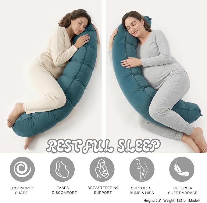 Peallow – Long Round Body Pillow - Image 5