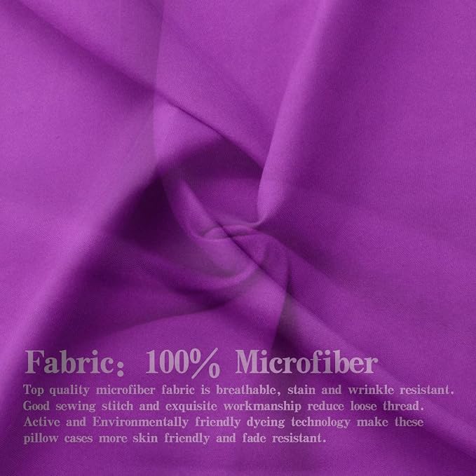 Microfiber Queen Bedding Flat Sheet, Ultra Soft and Wrinkle, Stain Resistant - Image 2