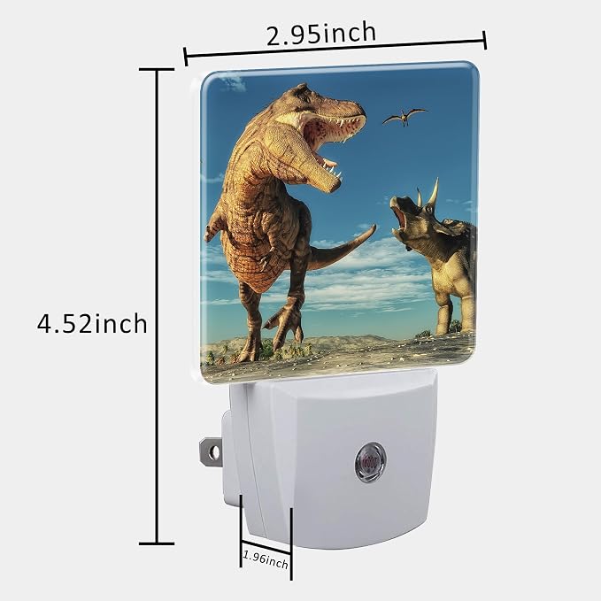3D Dinosaur World Night Light for Kids, LED Night Light Plug into Wall - Image 5