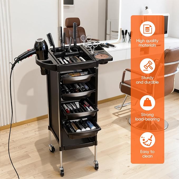 Hair Salon Storage Tool Cart Organizer - Image 5