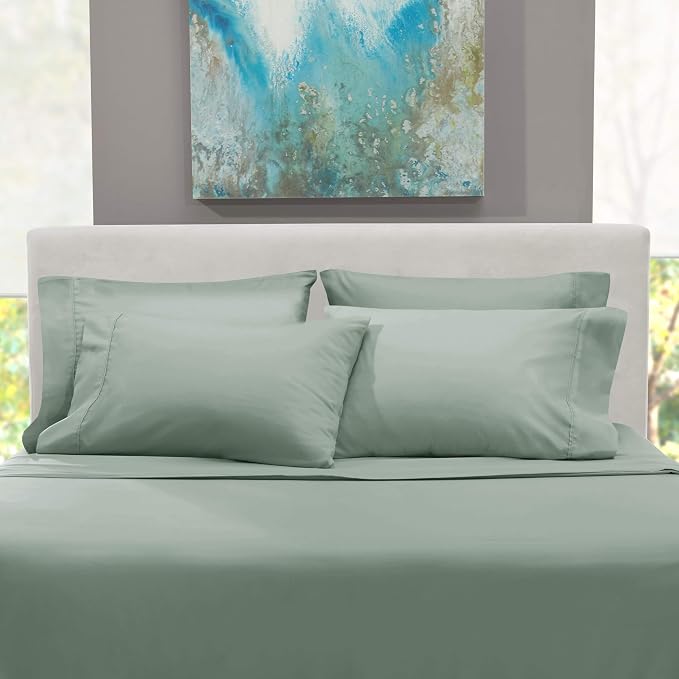 Hearth & Harbor Bed Sheets, Luxury Soft 6 Piece Bed Sheet Set Extra Deep Pocket - Image 8
