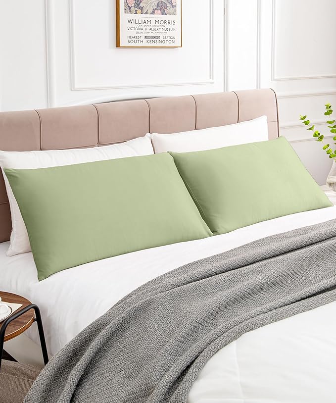 Warmstar Cotton Pillow Cases King Size Set of 2, 600 Thread Count Pillowcases - Image 2