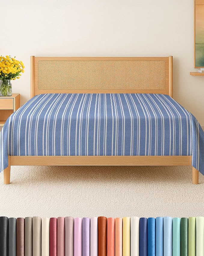 Twin XL Size Flat Sheet by CGKUnlimited