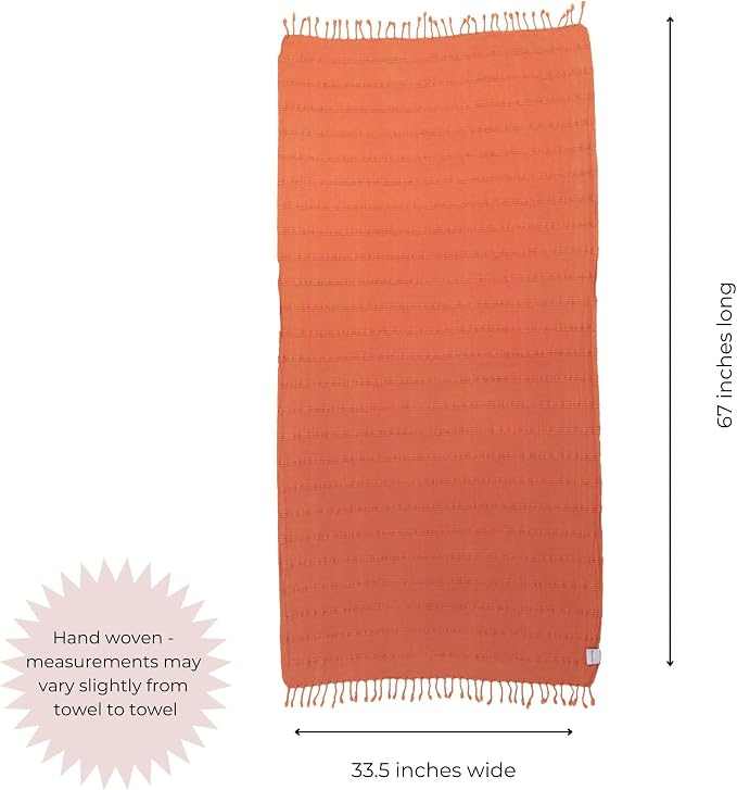 InfuseZen Stonewashed Turkish Bath & Beach Towel –100% Organic Turkish Cotton - Image 3