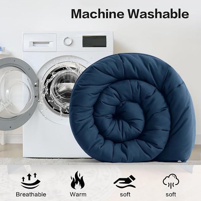 COHOME California King Size Comforter, All-Season Quilted Down Alternative - Image 2