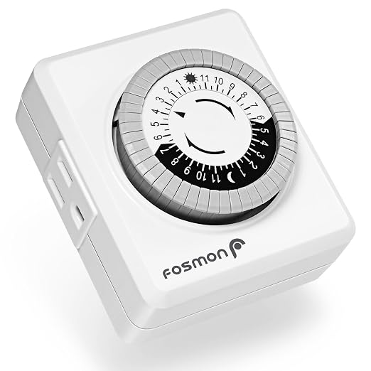 Fosmon 24-Hour Dual Timers Outlets by Fosmon