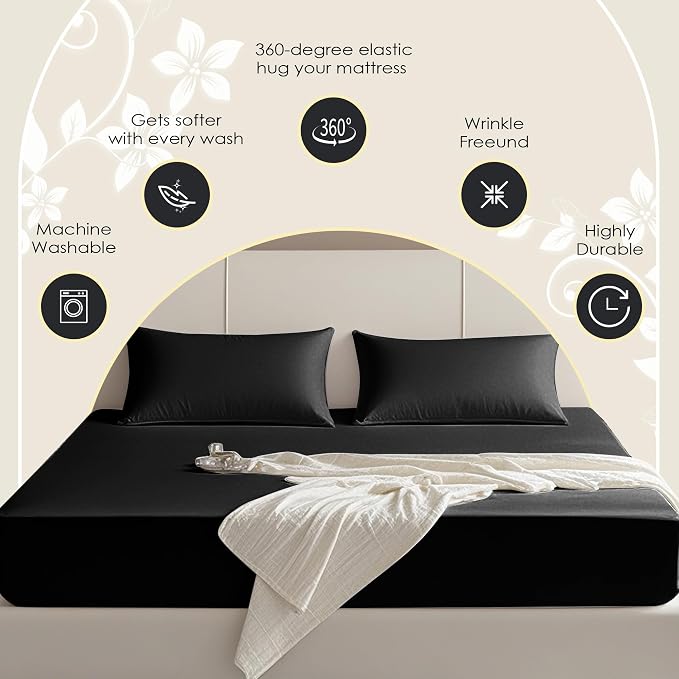 FreshCulture King Fitted Sheet Only – Premium Hotel-Quality Fitted Sheet - Image 4