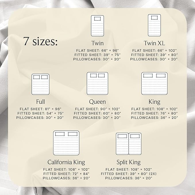 LuxClub 5 PC Split King Sheet Set Bed Sheets Deep Pockets 18" Eco Friendly - Image 7