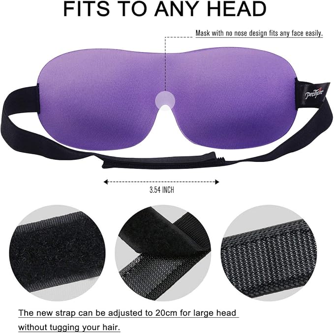 PrettyCare 3D Sleep Mask 2 Pack, Eye Mask - Image 6