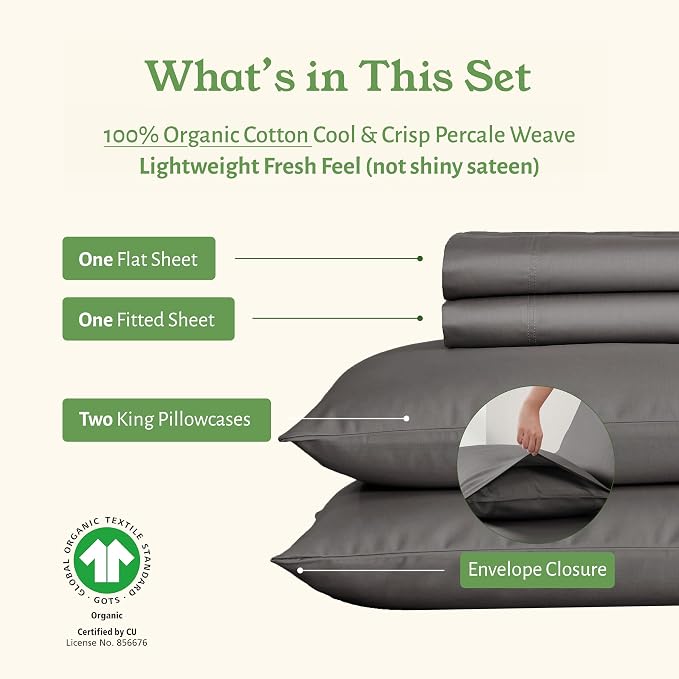California Design Den King Bed Sheets Set - Image 4
