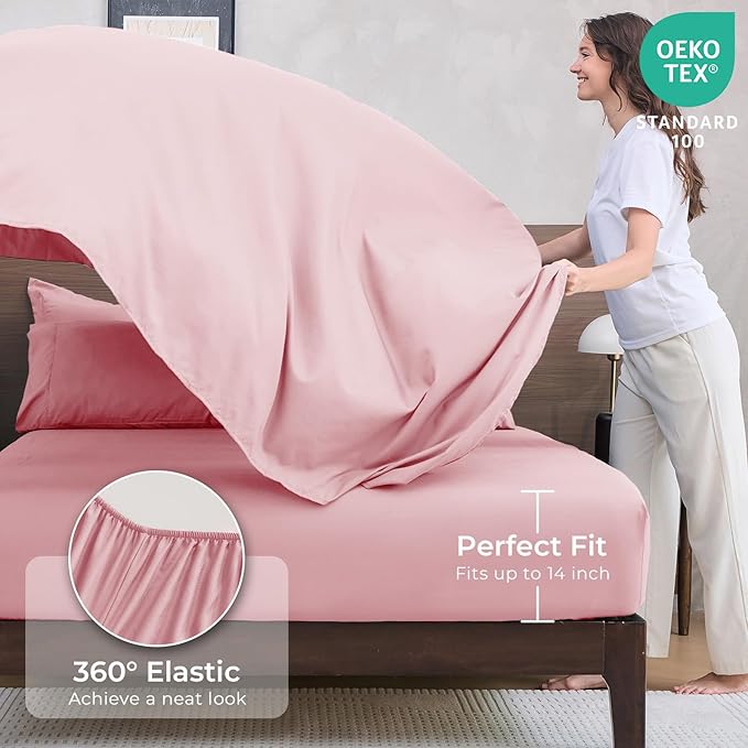 HEVUMYI Pink King Comforter Set - Image 5