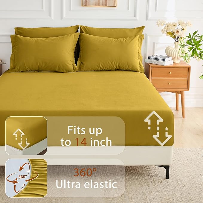 MUXHOMO 7 Pieces Full Comforter Set, Soft Bed in a Bag Full Size, All Season - Image 6
