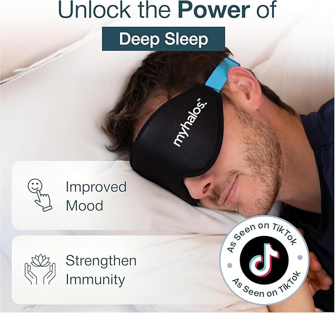 MyHalos® Sleep Mask – 3D Blackout Eye Mask - Image 4