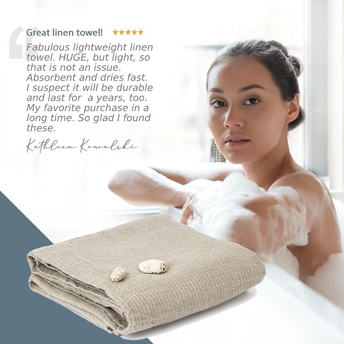 100% Linen Bath Sheet 35x70-inch - Image 7