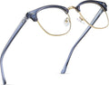 Blue Light Blocking Glasses Vintage Half Frame UV Clear Lens Anti Eyestrain by AOMASTE