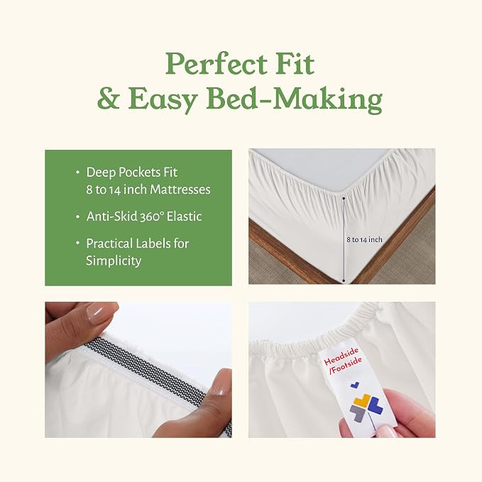 California Design Den Twin Bed Sheets Set - Image 5