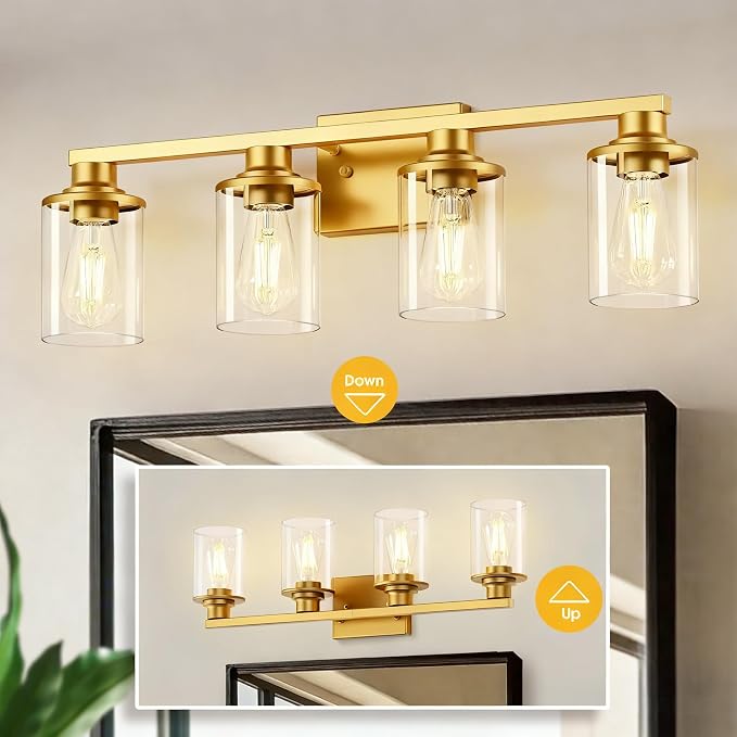 L LOHAS LED Gold Bathroom Light Fixtures - Image 7