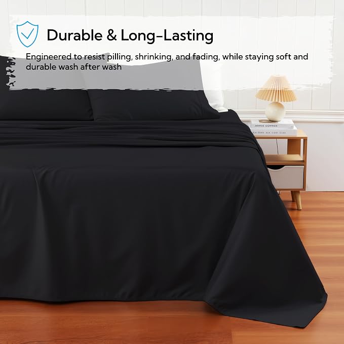 Cotton Flat Sheets Only, 600 TC 100% Cotton Flat Sheet Top Sheet Only, Cal King - Image 5