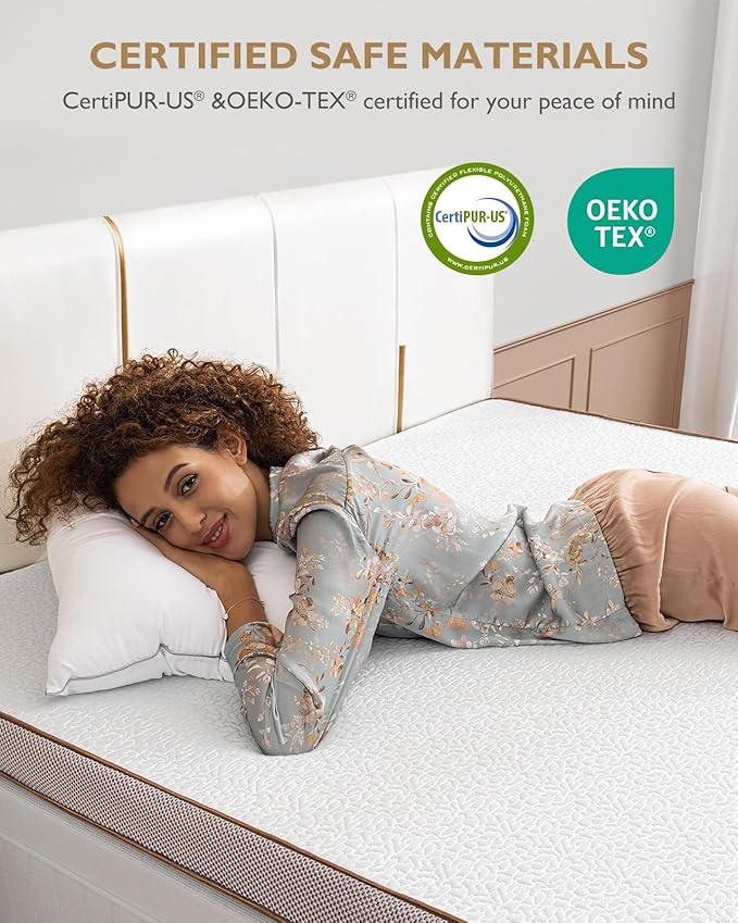 BedStory 4 Inch Gel Memory Foam Mattress Topper Queen Size - Image 4