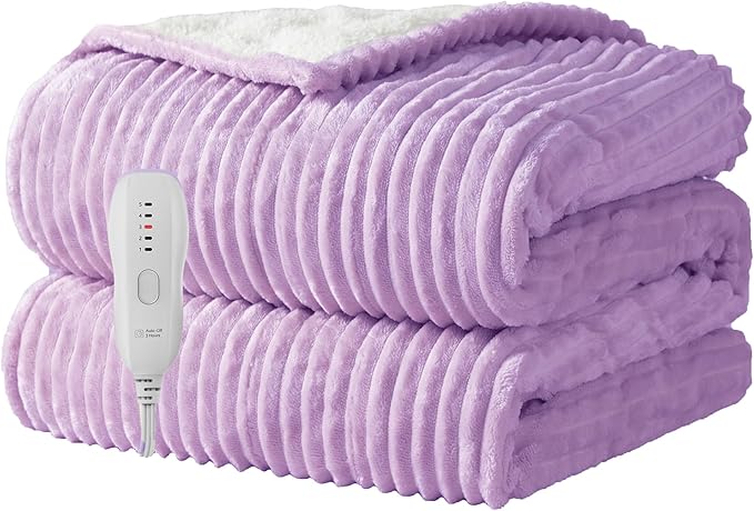 Texciting Heated Blanket Electric Blanket Throw 50”X60”-Heating Throw by TEXCITING