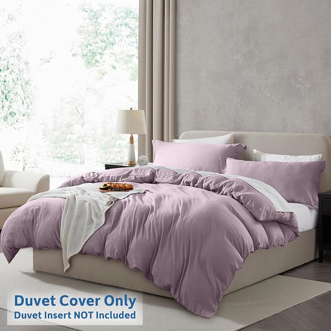 Nestl Dusty Purple Duvet Cover Full Size - Image 2