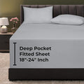 Royale Linens Extra Deep Pocket Full Fitted Sheet Only by ROYALELINENS