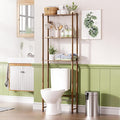 AmazerBath Bamboo Over The Toilet Storage Shelf, Over Toilet Bathroom Organizer by AmazerBath
