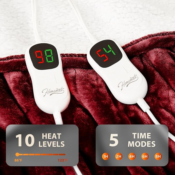 Homemate Electric Heated Blanket Queen - Image 4