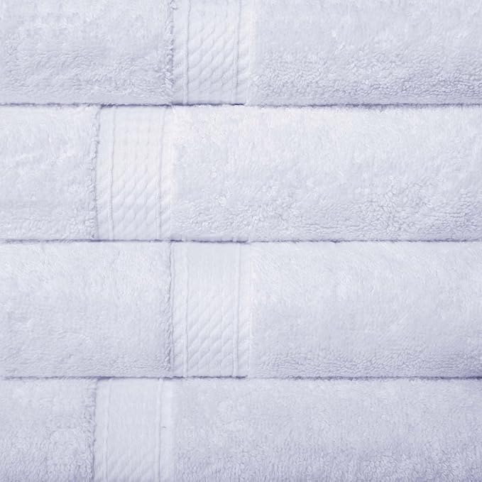 SUPERIOR Egyptian Cotton Pile Hand Towel Set of 4, Ultra Soft Luxury Towels - Image 3