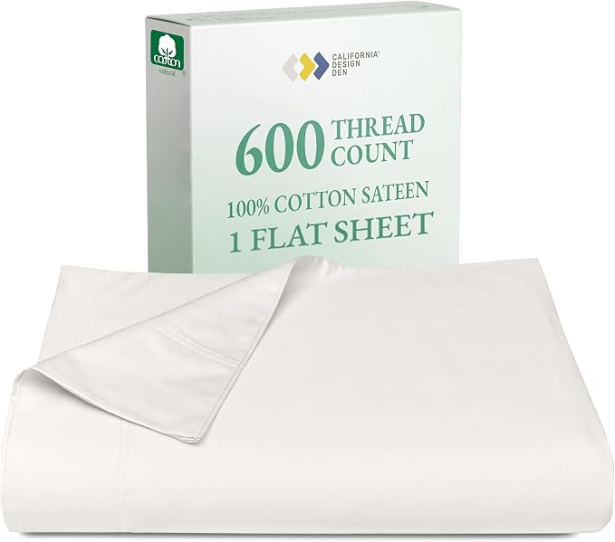 California Design Den Luxury King Size Flat Sheet Only by CaliforniaDesignDen