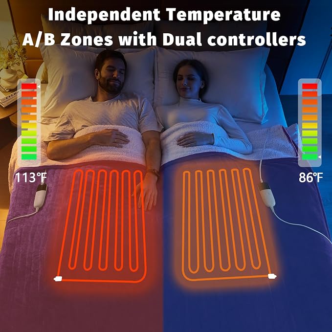Heated Electric Blanket Queen Size - Image 2