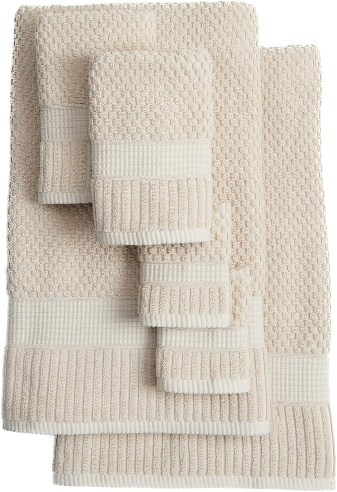 NY Loft 100% Cotton Hand Towel 6 Pack Hand Towel Set | Super Soft & Absorbent - Image 8