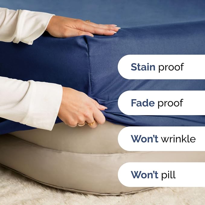 Extra Deep Twin 400 Thread Count Cotton Fitted Sheet - Image 4