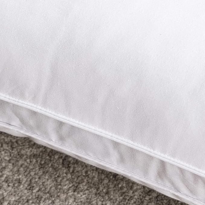 puredown® Goose Feather Down Pillows, Soft Gusseted Bed Pillows - Image 5