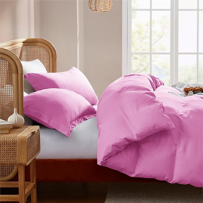 Nestl Light Pink Duvet Cover King Size - Image 7