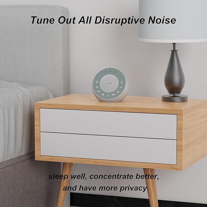 Housbay White Noise Sound Machine, 31 Soothing Sounds, 5W Loud Stereo Sound - Image 2