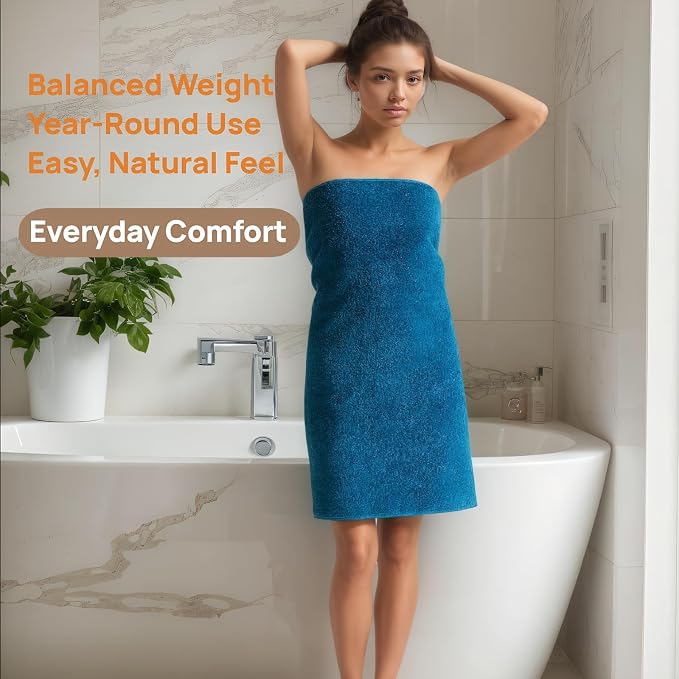 Bath Towels 2 Pack, 30 x 60 Inches, Large 100% Cotton Towels, Comfortable - Image 5