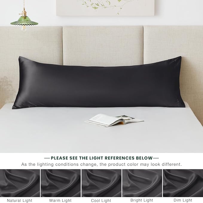 Love's cabin Satin Body Pillowcase 20x54, Cooling Pillow Cover - Image 8
